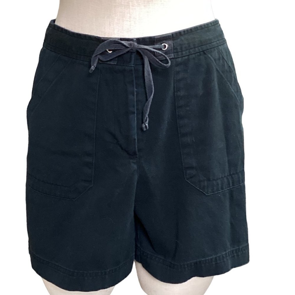 New York & Company 6 Black 100% Cotton Shorts 162A